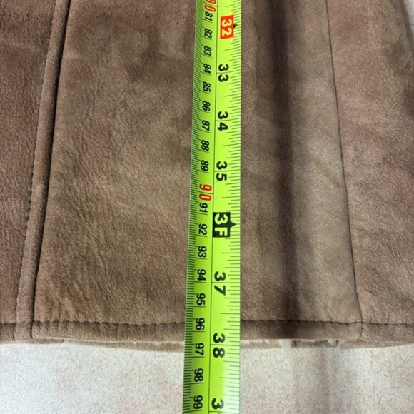 Vintage Knight Tailors Sheepskin Wool Long Suede Coat - Picture 13 of 16